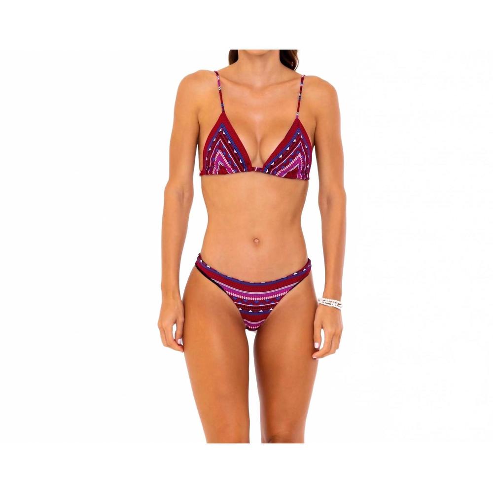 NEW SOAH women's melanie bottom in red tribal